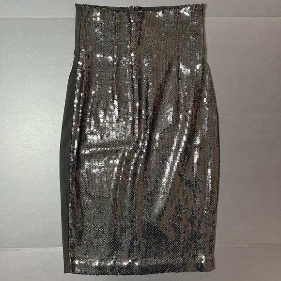 Avenue Montaigne Dresses & Skirts - Avenue Montaigne Skirt Women's 4 Black Sequin Dress Formal Boho Lagenlook